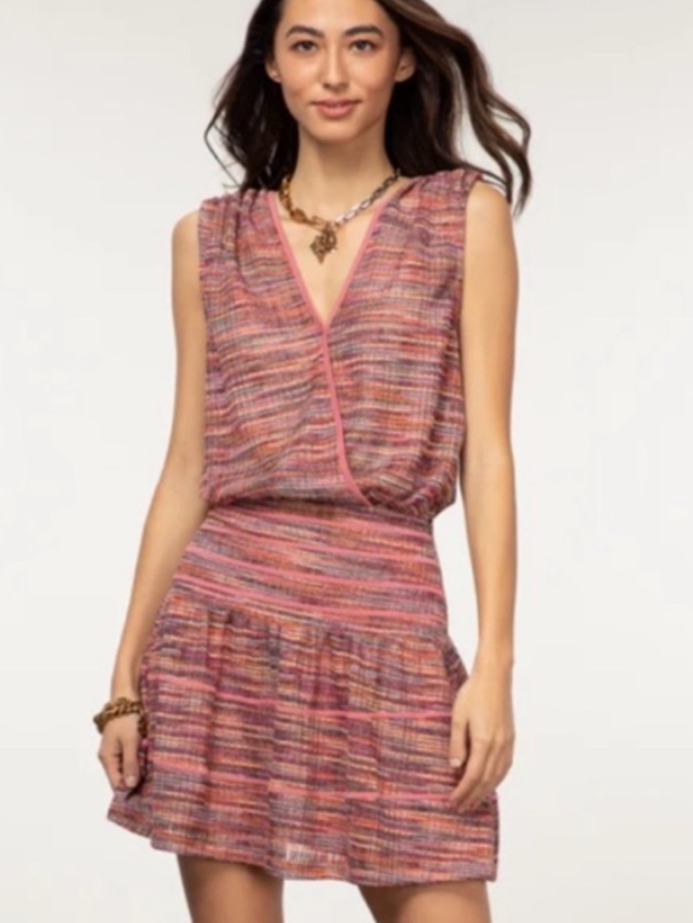 BOGO! Ramy Brook Thea Blouson Mini Dress Pink Size 2